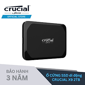 Mua Ổ cứng SSD di động 2TB SSD Crucial X9 USB 3.2 Gen-2 2x2 CT2000X9SSD9 - HÀNG CHÍNH HÃNG