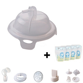 Phụ kiện lẻ cho máy hút sữa Unimom Hàn Quốc + Tặng kèm 2 túi trữ sữa Sunmum 100ml