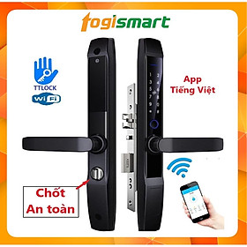 Mua Khóa vân tay cao cấp quản lý qua App TTLock  chống nước  Wifi (tùy chọn)  cửa sắt  nhôm  gỗ