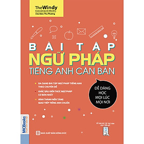 Hình ảnh Sách - Bài Tập Ngữ Pháp Tiếng Anh Căn Bản Dành Cho Người Mới Bắt Đầu - Học Kèm App Online - MC