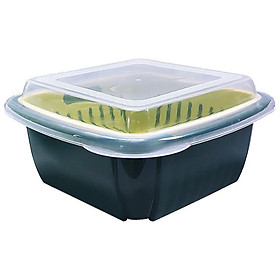 Mua Hộp Rổ Đựng Rau Củ  Trái Cây Ráo Nước 2 Lớp Có Nắp Đậy 3 Trong 1 Đựng Đồ Đa Năng