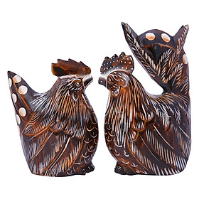 Cặp Gà Gỗ Đan Như