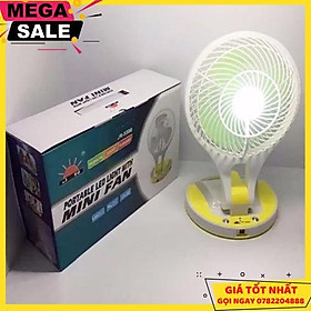 Mua Quạt Sạc Tích Điện Có Đèn Gấp Gọn - Giao Hàng Toàn Quốc