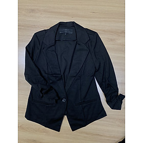 Áo vest cotton màu đen