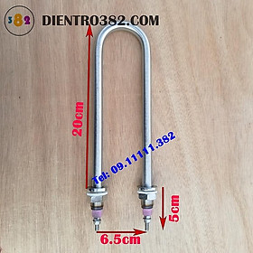 Mua Điện trở đun nước chữ U cho nồi phở chất liệu inox 304 điện áp 220V