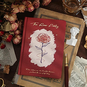 Sổ Tay Bìa cứng - sổ nhật kí phong cách cổ điển , vintage the rose poetry - họa tiết hoa hồng siêu lạ mắt siêu đẹp