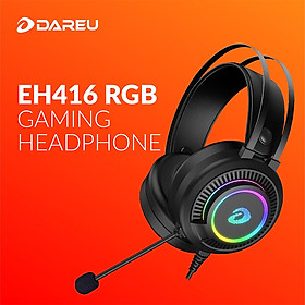 Tai nghe gaming DAREU EH416 RGB giả lập 7.1 có đèn Led tích hợp micro hàng chính hãng