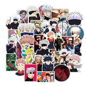 Sticker túi set 50 - 100 miếng PVC siêu xinh hình nhân vật Chú Thuật hồi chiến siêu hot