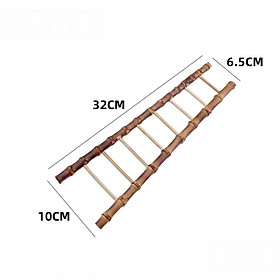 Mua KHO-HN * Mô hình thang tre dùng trang trí bàn sushi  tiểu cảnh  terrarium  ngoại cảnh chụp sản phẩm  DIY