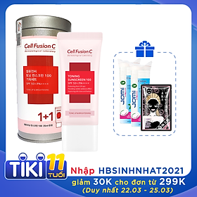 Kem chống nắng nâng tông Cell Fusion C Toning Sunscreen 100 SPF50+/PA++++ Mẫu mới (Nhập khẩu)