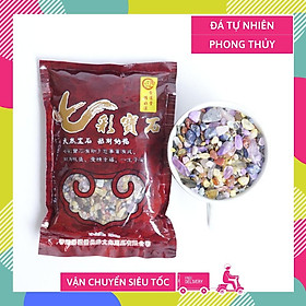 Mua Túi đá vụn phong thủy thanh tẩy đủ loại ngũ sắc tự nhiên đặt bàn thờ thần tài  bát nhang - 300g