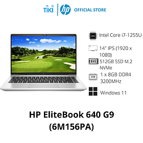 Mua Laptop HP EliteBook 640 G9 6M156PA (i7-1255U/RAM 8GB/512GB SSD/ Intel Graphics/ 14 FHD/ Silver/ Windows 11) - Hàng Chính Hãng