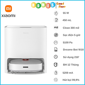 Robot Hút Bụi Lau Nhà Dreame X50 Ultra Chổi Kép, Xòe Giẻ, Xòe Chổi Lực Hút 20.000 Pa - Bản Quốc Tế
