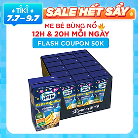 Thùng 18 Hộp Sữa đêm yến mạch vị chuối Fruto Nyanya 200ml