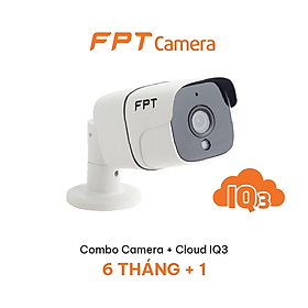 Mua Camera Giám Sát An Ninh FPT IQ 2S (Outdoor Ngoài Trời) Tặng kèm gói lưu trữ Cloud IQ3 7 tháng - Hàng chính hãng