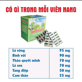 Tâm Diệu Vương - Dưỡng Tâm - An Thần - Giảm Stress - Giảm Lo Âu - Hộp 100 viên