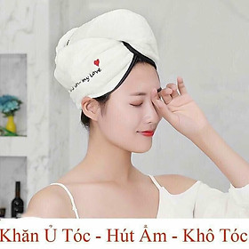 Mua Khăn quấn ủ tóc làm khô siêu tốc trong vòng 3 phút sau khi gội mà không cần sử dụng máy sấy.