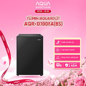 [DAILY] Tủ lạnh Aqua 90 lít AQR-D100FA(BS) - Freeship toàn quốc - Hàng chính hãng