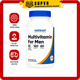 Nutricost Multivitamin For Men 120 viên - Công Thức Đặc Biệt Dành Cho Nam