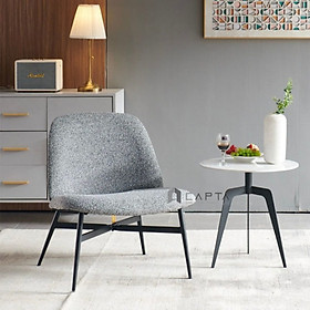 Mua Ghế sofa đơn CS0928-F Nội thất Capta Ghế bàn trà có nệm vải màu xám không tay nhỏ gọn