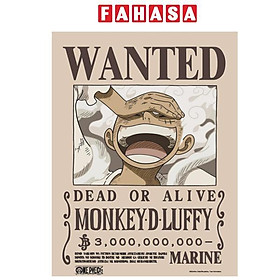 Poster One Piece V2 - Lệnh Truy Nã Luffy - TeenBox