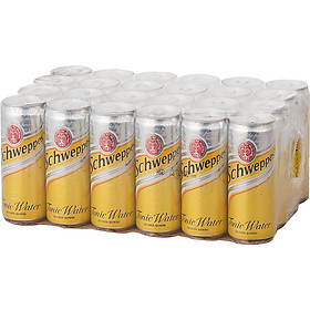 Lốc 24 Lon Soda Water Schweppes Tonic (320mlx24)