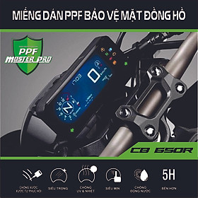 Miếng Dán PPF Bảo Vệ Mặt Đồng Hồ Xe Moto CB 650  | Chất Liệu Film PPF