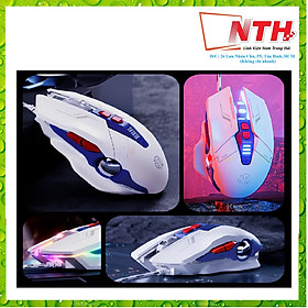 Chuột có dây INPHIC PW2PRO chuyên game thiết kế robot kèm theo đèn led RGB