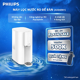 [Hàng Chính Hãng] Máy lọc nước để bàn RO PHILIPS ADD6901HWH01/74 - Công Nghệ  Aquaporin Inside