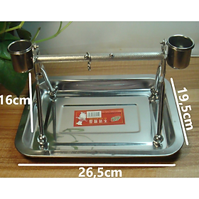 1 cầu đứng để bàn inox (CD01) cực kì chắc chắn dùng cho các dòng chim và vẹt nhỏ (dài 26 rộng 19 cao 16)