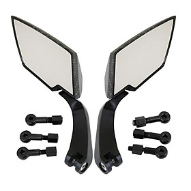 Carbon Side Rear View Mirrors for Motorcycle Universal 10mm 8mm