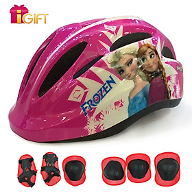 Tặng Bộ Đồ Bảo Hộ 6 Món Cho Bé Mũ Bảo Hiểm Xe Đạp Trẻ Em, Nón Bảo Hiểm Chơi Thể Thao, Trượt Patin Cao Cấp Protec Smile W024 - Hàng Chính Hãng - size M -