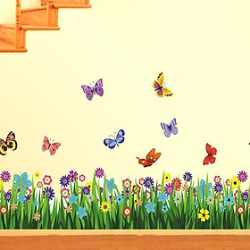 Mua Decal Dán Tường Chân Tường Hoa Bướm Binbin CT10 (170 x 50 cm)