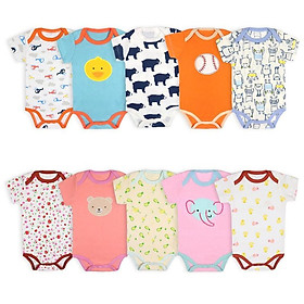 Body chip cho bé, đồ liền thân vải cotton thoáng mát, bodysuit bé trai, bé gái dễ thương Easy Baby từ 0-24M (TT-002)