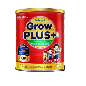 Sữa GrowPLUS+ Đỏ Cho Trẻ Suy Dinh Dưỡng Trên 1 Tuổi - 1.5kg