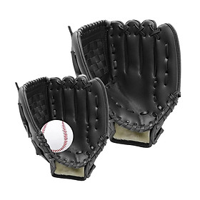 2x Baseball Glove Mitts Hand Catcher Infield Outfield Gloves Softball Gloves