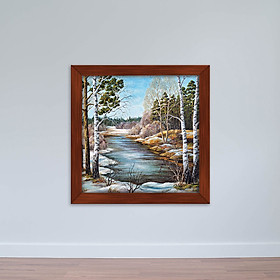 Tranh phong cảnh in canvas có khung | Tranh trang trí phòng khách W1880