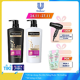 Combo Dầu Gội 640gr Và Dầu Xả 620gr Tresemmé Salon Rebond Công Nghệ Tái Kết Nối Ngăn Ngừa Gãy Rụng