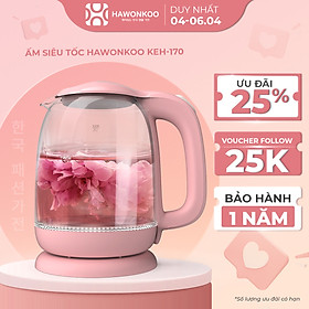 Ấm siêu tốc hawonkoo keh-170 1,7 lít 2200w hàng chính hãng bảo hành 12 tháng - thương hiệu hàn quốc