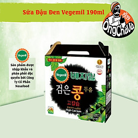 Thùng Sữa Hạt Vegemil Đậu Đen 190ml 16 Hộp Thùng