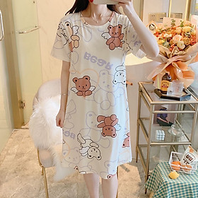 Đầm bầu kêt hợp sau sinh cho con bú cotton siêu mát