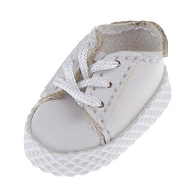 Fashion PU Shoes Sneakers For OB11 1/12 BJD Doll Clothes Accessories White