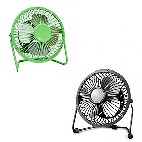 Combo 2 Quạt USB Mini Fan Lồng Sắt 4 inches