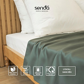 Vỏ chăn Lụa Tencel lồng được ruột 2mx2m2 1m8x2m 1m6x2m cao cấp, mền lẻ Tencel 60s trơn màu Sen Đá Home Bedding