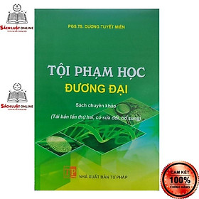 Hình ảnh Sách - Tội phạm học đương đại (NXB Tư Pháp)