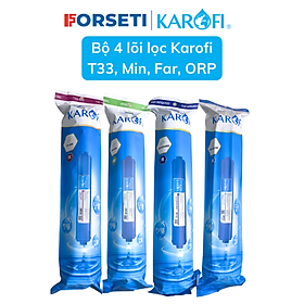 Combo 4 lõi lọc nước Karofi 5679 T33, Mineral, Far, Orp Alkaline - Hàng chính hãng Có Hóa đơn VAT