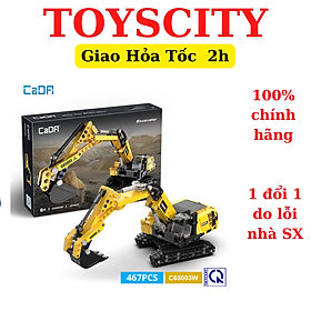 Đồ chơi lắp ráp mô hình tĩnh Máy xúc Excavator - CADA C65003W