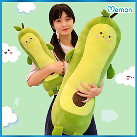 Gấu bông Quả bơ gối ôm cao cấp - Hàng chính hãng Memon - Quả bơ gối ôm nhồi bông cho bé, Chất liệu Bông gòn PP 3D tinh khiết, đàn hồi đa chiều, sản phẩm chính hãng bền đẹp, an toàn cho người sử dụng