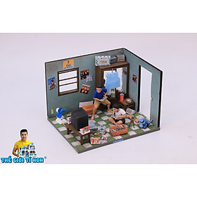 Mô Hình Gỗ Tự Lắp Ráp DIY Sài Gòn Xưa Ký Ức Tuổi Thơ - Thế Giới Tí Hon - Căn Phòng Tuổi Thơ - DT02