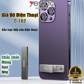 Mua Giá đỡ Điện thoại Gấp gọn Gắn trực tiếp vào Điện thoại Xoay chỉnh 90 Độ Chất liệu Hợp kim Cao cấp C-182 Hàng chính hãng